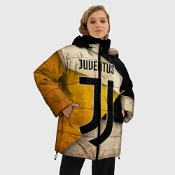 Куртка зимняя женская FC Juventus: Old Style, цвет: 3D-светло-серый — фото 2