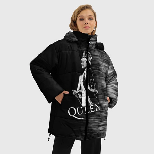 Женская зимняя куртка Black Queen / 3D-Черный – фото 3