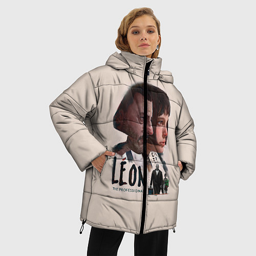 Женская зимняя куртка Leon / 3D-Черный – фото 3