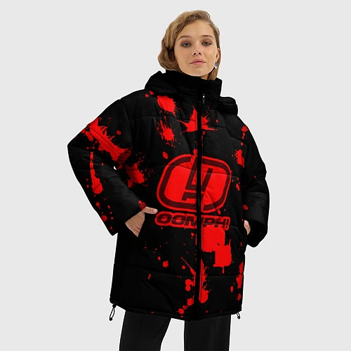 Женская зимняя куртка OOMPH! / 3D-Черный – фото 3