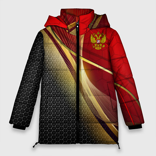 Женская зимняя куртка RUSSIA SPORT: Gold Collection / 3D-Красный – фото 1