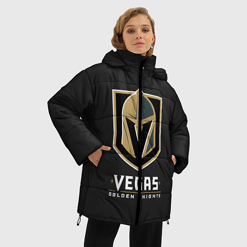 Женская зимняя куртка Vegas: Golden Knights / 3D-Красный – фото 3