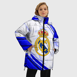 Куртка зимняя женская Real Madrid, цвет: 3D-красный — фото 2