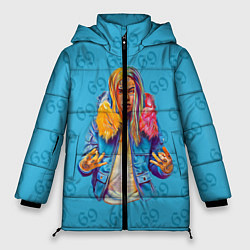 Куртка зимняя женская 6IX9INE 69, цвет: 3D-светло-серый