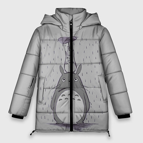 Женская зимняя куртка Мой сосед Тоторо / 3D-Светло-серый – фото 1