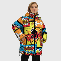 Куртка зимняя женская Boom Pop Art, цвет: 3D-черный — фото 2