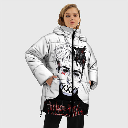 Женская зимняя куртка XXXtentacion: Darkman / 3D-Черный – фото 3