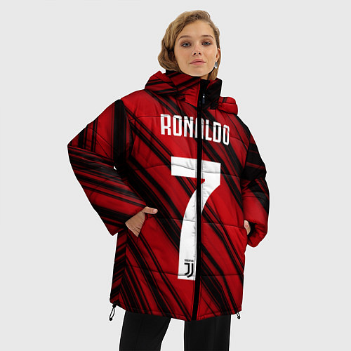 Женская зимняя куртка Ronaldo 7: Red Sport / 3D-Красный – фото 3