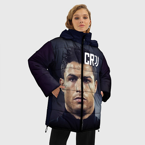 Женская зимняя куртка RONALDO CR7 / 3D-Черный – фото 3