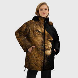 Куртка зимняя женская Песчаный лев, цвет: 3D-черный — фото 2