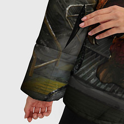 Куртка зимняя женская DOOM: Pinky Monster, цвет: 3D-черный — фото 2