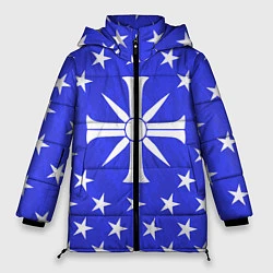 Куртка зимняя женская Far Cry 5: Blue Cult Symbol, цвет: 3D-черный