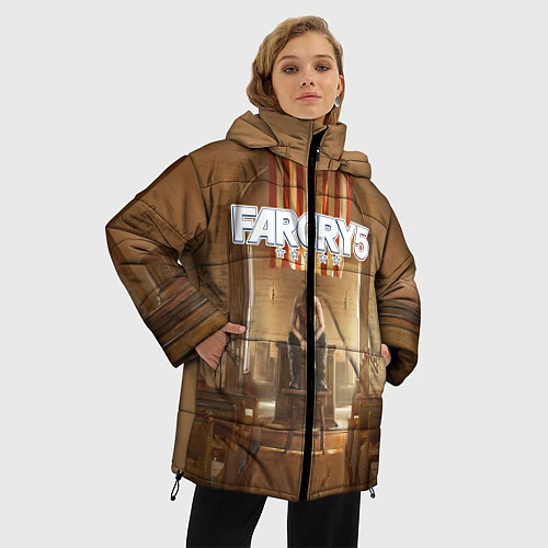 Женская зимняя куртка Far Cry 5 / 3D-Черный – фото 3