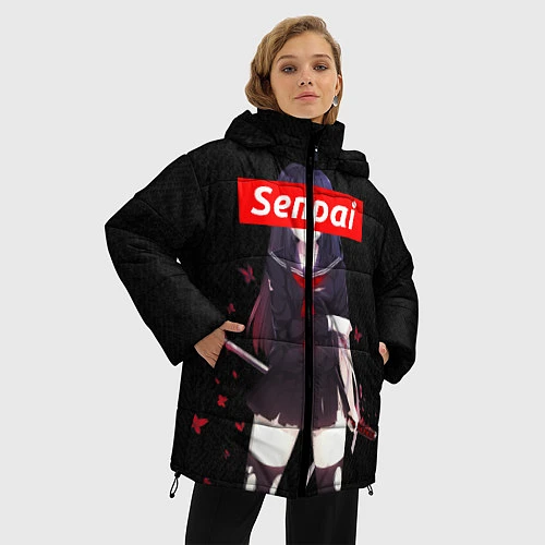 Женская зимняя куртка Senpai Assassin / 3D-Красный – фото 3