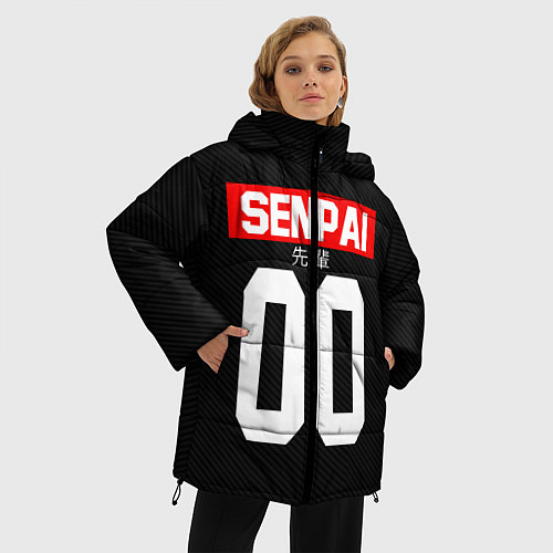 Женская зимняя куртка Senpai 00: Black Style / 3D-Черный – фото 3