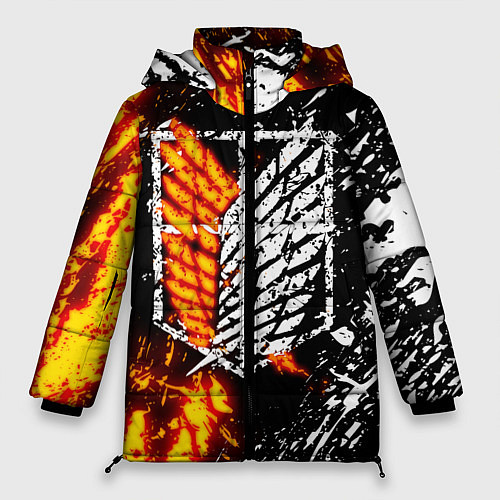 Женская зимняя куртка АТАКА ТИТАНОВ / 3D-Красный – фото 1
