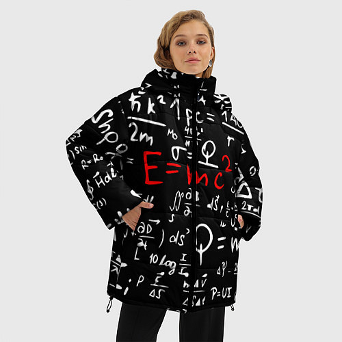 Женская зимняя куртка E=mc2: Black Style / 3D-Светло-серый – фото 3