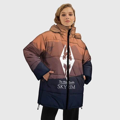 Женская зимняя куртка THE ELDER SCROLLS / 3D-Черный – фото 3