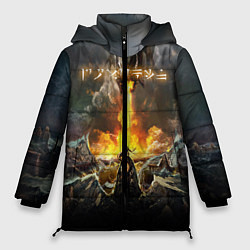 Куртка зимняя женская TES: Dragon Flame, цвет: 3D-черный