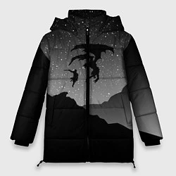 Куртка зимняя женская TES: Nightmare, цвет: 3D-черный