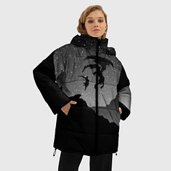 Куртка зимняя женская TES: Nightmare, цвет: 3D-черный — фото 2