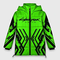 Женская зимняя куртка Cyberpunk 2077: Acid Green