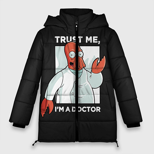 Женская зимняя куртка Zoidberg: Trust Me / 3D-Красный – фото 1