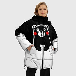Куртка зимняя женская Kumamon Surprised, цвет: 3D-черный — фото 2