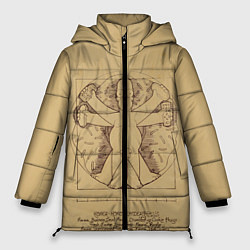 Куртка зимняя женская Гомер Да Винчи, цвет: 3D-черный