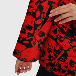 Куртка зимняя женская DOOM: Blooded Skuls, цвет: 3D-красный — фото 2