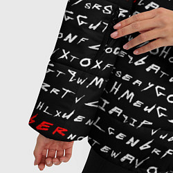 Куртка зимняя женская Cyberpunk 2077: Words, цвет: 3D-черный — фото 2