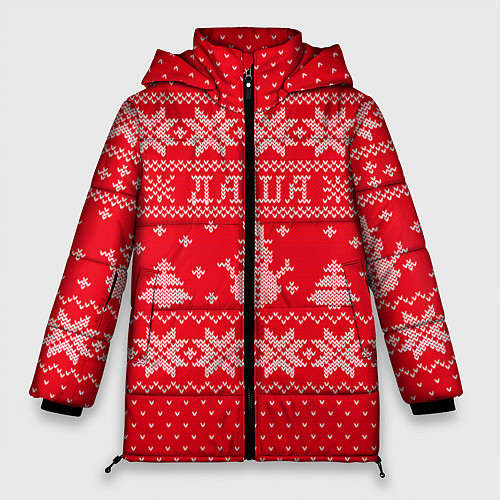 Женская зимняя куртка Новогодняя Даша / 3D-Красный – фото 1