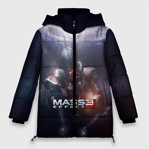 Женская зимняя куртка Mass Effect 3 / 3D-Красный – фото 1
