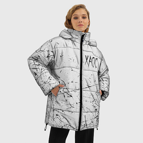 Женская зимняя куртка ХАОС: GONEFludd / 3D-Черный – фото 3