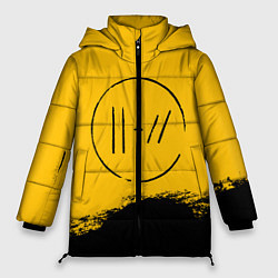 Куртка зимняя женская 21 Pilots: Yellow Logo, цвет: 3D-черный