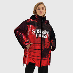 Куртка зимняя женская Stranger Things: Red Dream, цвет: 3D-черный — фото 2
