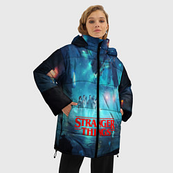 Куртка зимняя женская Stranger Things: Space Light, цвет: 3D-черный — фото 2