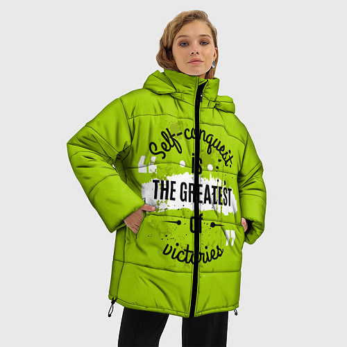 Женская зимняя куртка The greatest / 3D-Черный – фото 3
