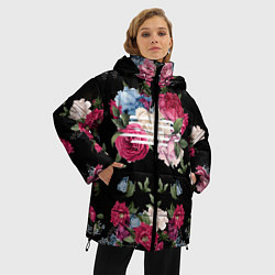 Куртка зимняя женская Big Bang: Flower Road, цвет: 3D-черный — фото 2