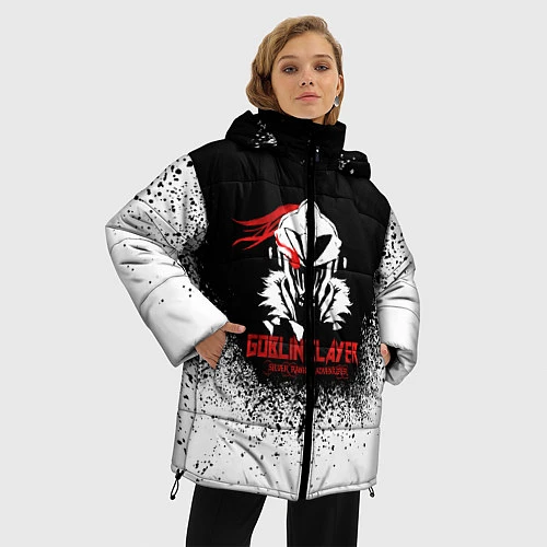Женская зимняя куртка Убийца Гоблинов / 3D-Красный – фото 3