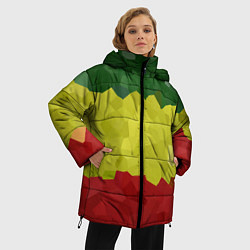 Куртка зимняя женская Эфиопия, цвет: 3D-черный — фото 2