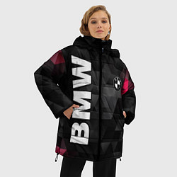 Куртка зимняя женская BMW: Polygon, цвет: 3D-красный — фото 2