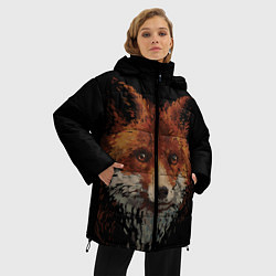 Куртка зимняя женская Маслянная лиса, цвет: 3D-черный — фото 2