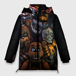 Куртка зимняя женская Five Nights at Freddy's, цвет: 3D-черный