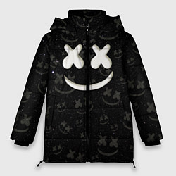 Куртка зимняя женская Marshmello Cosmos pattern, цвет: 3D-черный