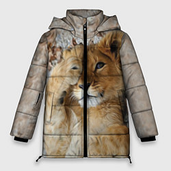 Куртка зимняя женская Львенок, цвет: 3D-черный