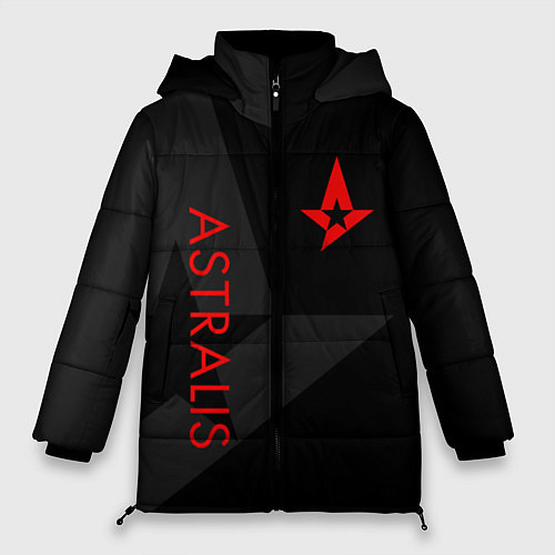 Женская зимняя куртка Astralis: Dark Style / 3D-Светло-серый – фото 1