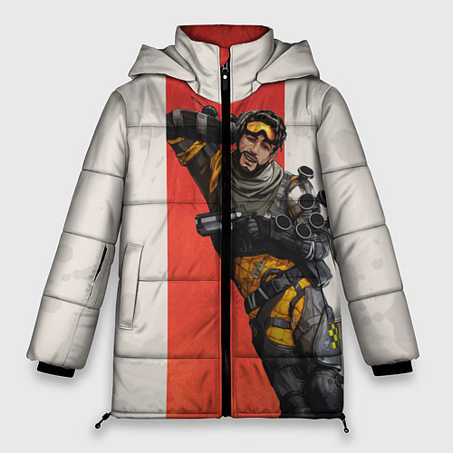 Женская зимняя куртка Apex Legends: Mirage / 3D-Красный – фото 1
