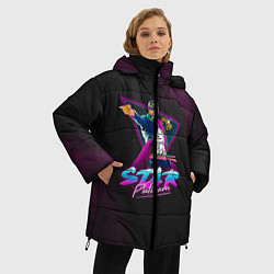 Куртка зимняя женская JoJo: Star Platinum, цвет: 3D-красный — фото 2