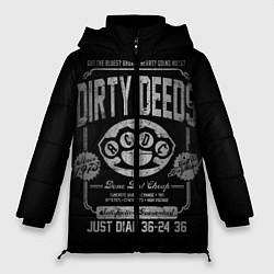 Куртка зимняя женская AC/DC: Dirty Deeds, цвет: 3D-черный
